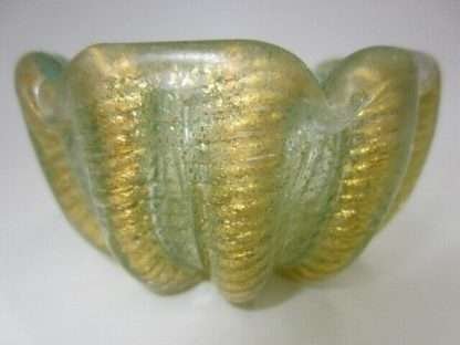 1950s barovier & toso murano italy cordonato d'oro art glass bowl - Image 5