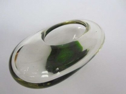 Attractive vintage mid-century modern cased art glass bowl or bud vase - Image 3