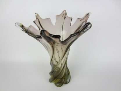 Murano Twisted Poli Seguso pinky brown 1960s art glass vase - Image 2