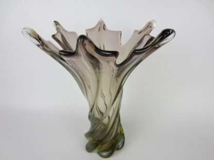 Murano Twisted Poli Seguso pinky brown 1960s art glass vase - Image 4