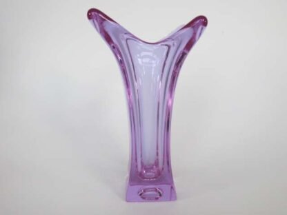 Murano/czech colour changing pink alexandrite sommerso art glass bud vase 1970s - Image 2