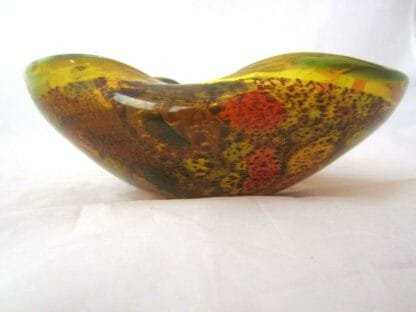 Murano Arte Vetraria Muranese Tutti Frutti yellow glass bowl Ferro/Nason - Image 7