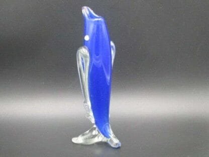 Vintage 1960s blue figurine / bud vase of a penguin bird - Image 5