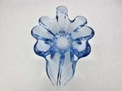 Blue Mid Century art glass leaf shape bowl sommerso Poli seguso era 60’s - Image 9