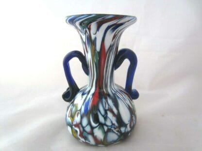 Fratelli Toso mini neo classical Millefiori urn bud vase Murano art glass RARE - Image 3