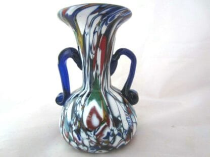 Fratelli Toso mini neo classical Millefiori urn bud vase Murano art glass RARE