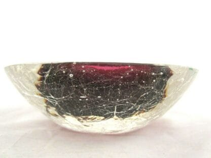 Flavio Poli Seguso Vetri D Arte Corroso Sommerso art glass bowl RARE FIND - Image 3