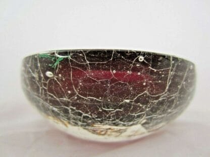 Flavio Poli Seguso Vetri D Arte Corroso Sommerso art glass bowl RARE FIND - Image 8