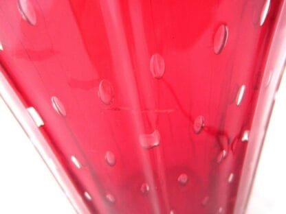 RARE Barovier Toso Signoretto ruby red Murano bullicante vase copper adventurine - Image 5