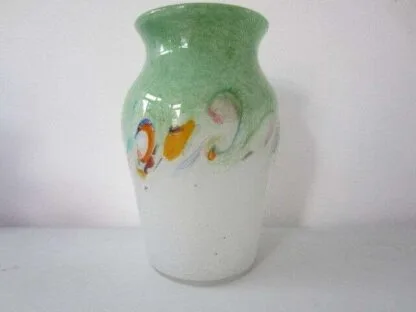 Vsart Monart Moncrieff Scotland art deco glass vase - Image 4