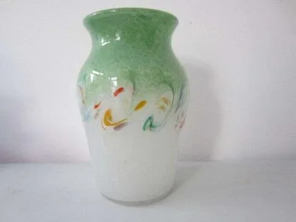 Vsart Monart Moncrieff Scotland art deco glass vase - Image 7