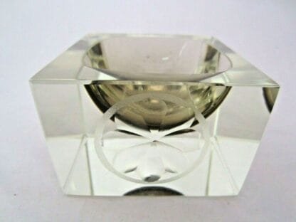 Vintage Italian Murano Mandruzzato glass bowl Sports trophy futuristic look