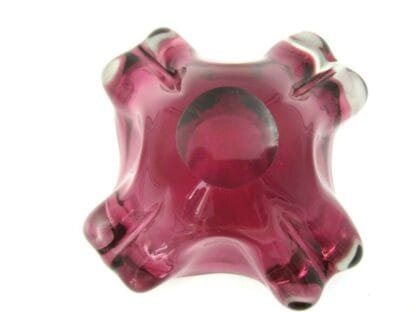 Skrdlovice Beranek pink czech sommerso art glass bowl candy dish - Image 9