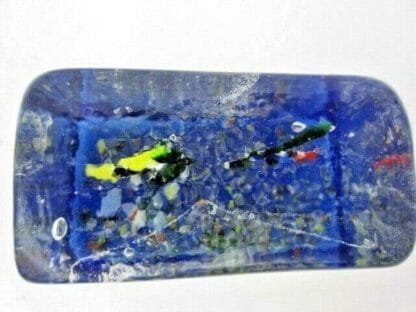 Beautiful Murano Glass Aquarium Cube with Tropical Fish - Image 7