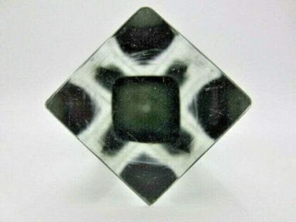 Space age geometric Murano sommerso grey futuristic prism cut faceted glass vase - Image 10